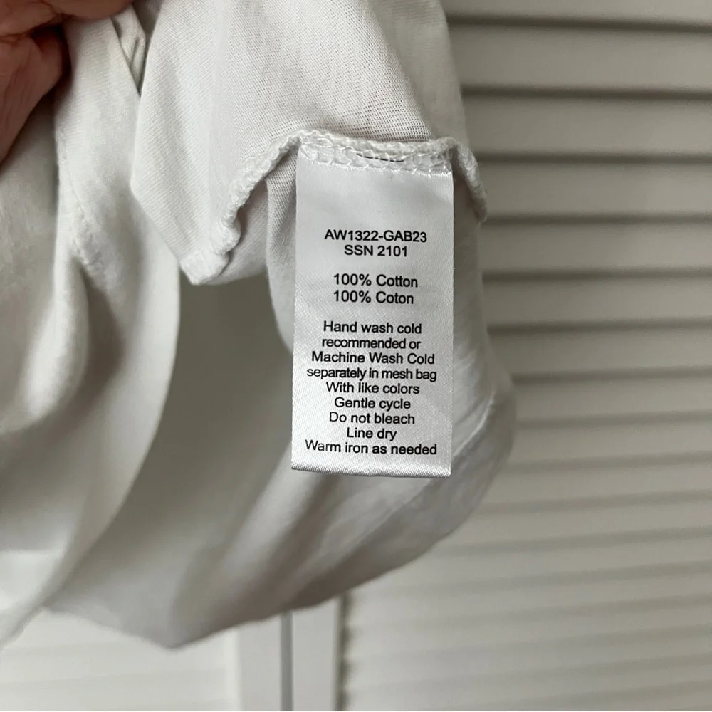 ATM Antony Tomas Melillo Black-White tie dye sleeveless top, 100% cotton, size M - Picture 5 of 5